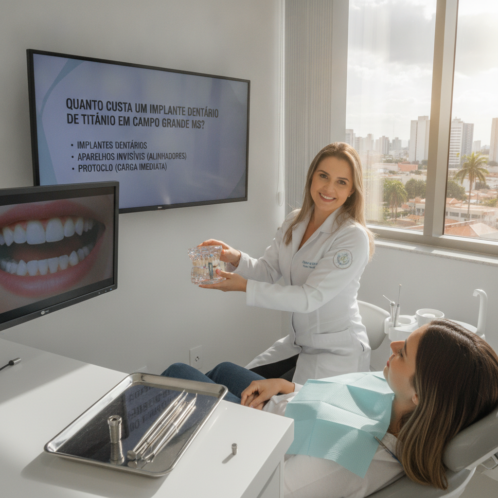 Implante Dentário de Titânio em Campo Grande MS: Vale a Pena?